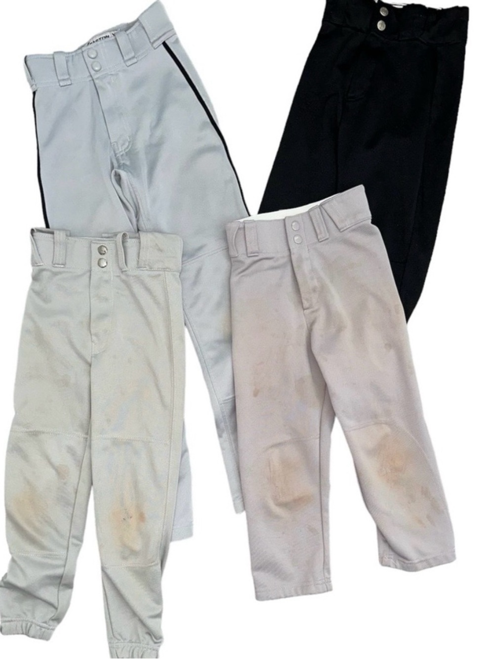 FOUR Pairs of Baseball / T-Ball / Softball Pants Size Small